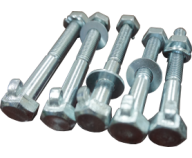 ỐC VÍT có móng có lỗ <Br> Long đền rời và vặn    <br> 1/2 x 120 mm